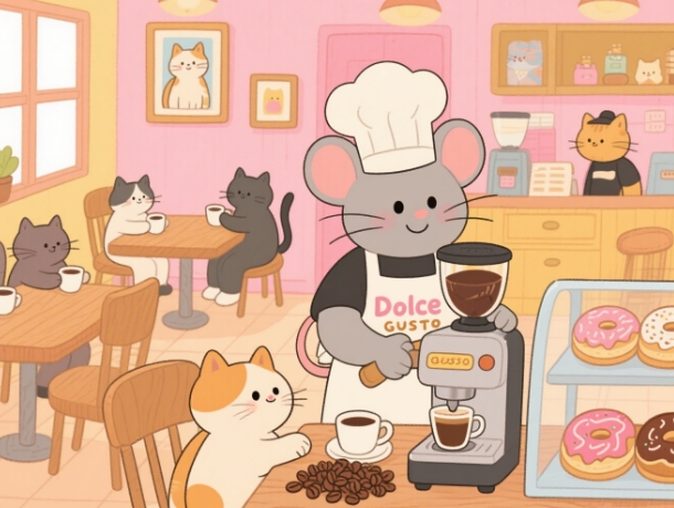 Tiny Cafe: Cat Customers and Coffee Dreams
